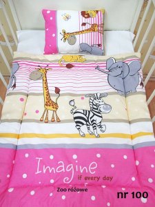 Kerstin Kołderka do wózka - Zoo różowe