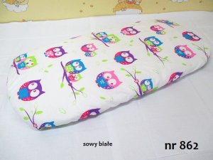 Kerstin Prześcieradło 80 x 38 cm baw. - Sowy Białe