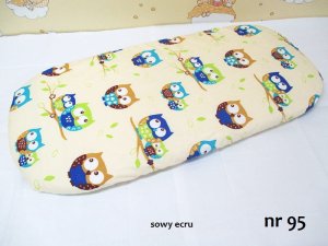 Kerstin Prześcieradło 80 x 38 cm baw. - Sowy Ecru