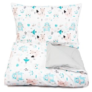 Pościel 120 x 90  - Las / szary