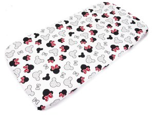 Prześcieradło 120 x 60 - Miki czerwone