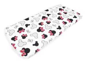 Prześcieradło 90 x 40 cm - Miki czerwone