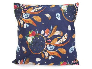 Poszewka 40 x 40 cm - Łapacz snów granatowy
