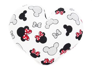 Poduszka serce - Miki czerwone