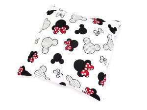 Poszewka 40 x 40 cm - Miki czerwone