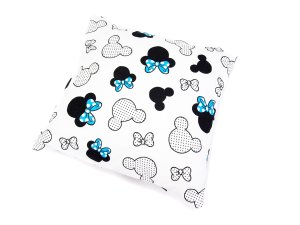 Poszewka 40 x 40 cm - Miki niebieskie