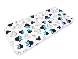 Prześcieradło 90 x 40 cm - Miki niebieskie