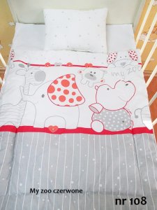 Kerstin Posciel 70 x 80 cm - My zoo czerwone