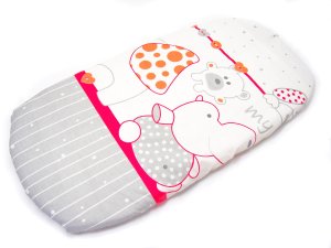 Prześcieradło 80 x 38 cm  - My zoo czerwone