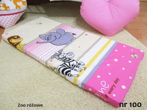 Kerstin Prześcieradło 90 x 40 cm -  Zoo różowe