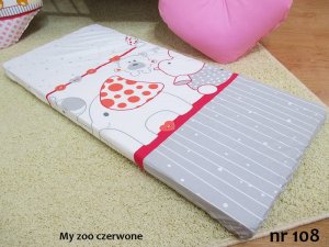 Kerstin Prześcieradło 90 x 40 cm -  My zoo czerwone