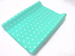 Prześcieradło na przewijak - Gwiazdki miętowe