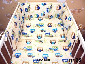 Kerstin Prześcieradło 120 x 60 baw. - Sowy Ecru