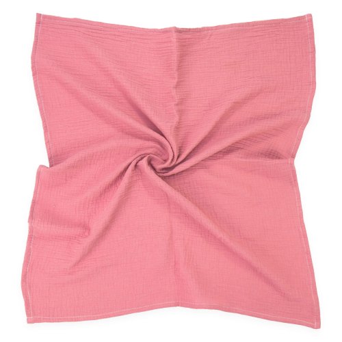 Pieluszka muślinowa 70 x 80 cm Premium - Retro pink