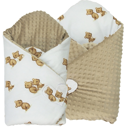 Rożek Minky - Teddy / Minky kawowy