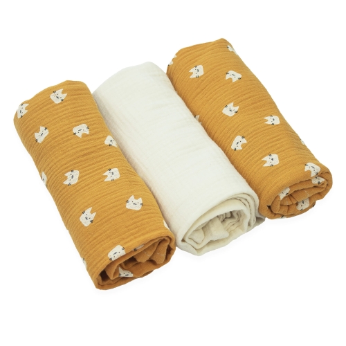 Pieluszki muślinowe 3 szt. Premium - Zestaw 13