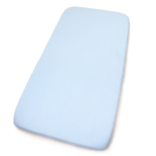 Prześcieradło 52x89 cm muślinowe Premium - Baby blue