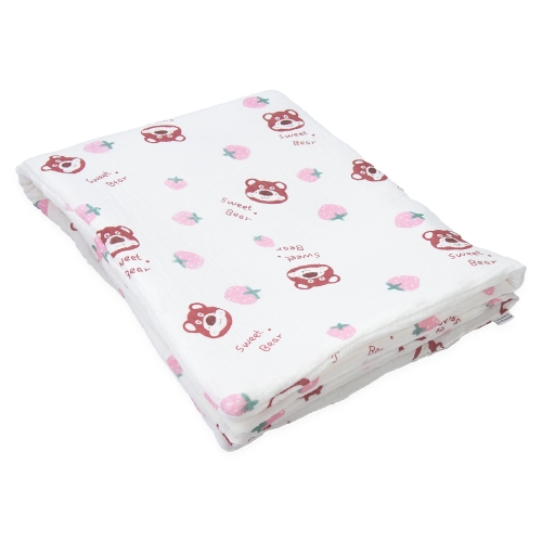 Kocyk Muślinowy 75 x 100 Premium - Sweet Bear