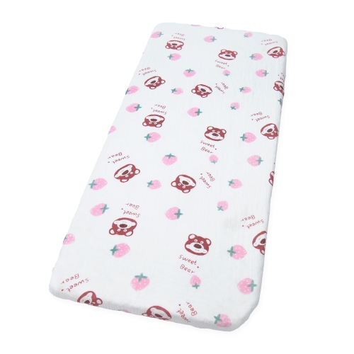 Prześcieradło 52x89 cm muślinowe Premium - Sweet Bear