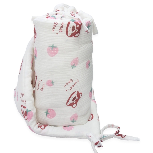 Ochraniacz na łóżeczko muślinowy Premium - Sweet Bear