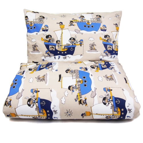 Pościel 140 x 200  - Pirat beżowy