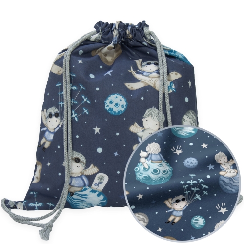 Plecak / Worek bawełniany - Mały książę granatowy