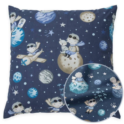 Poszewka 40 x 40 cm - Mały książę granatowy