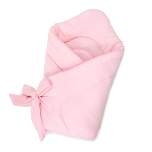 Rożek Muślinowy Premium letni  - Baby pink