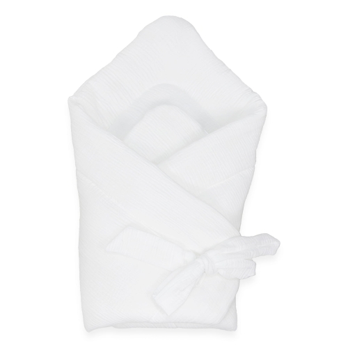 Rożek Muślinowy Premium letni  - White