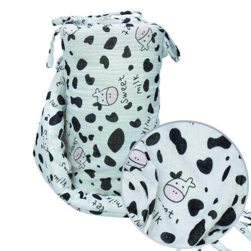 Ochraniacz na łóżeczko muślinowy Premium - Sweet Milk