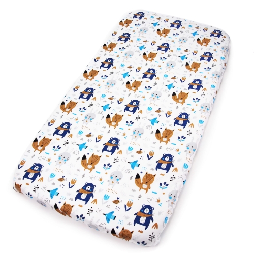 Prześcieradło 110 x 58 cm - Las granatowy