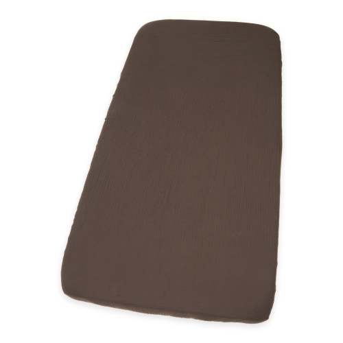 Prześcieradło 76x43 cm muślinowe Premium - Chocolate