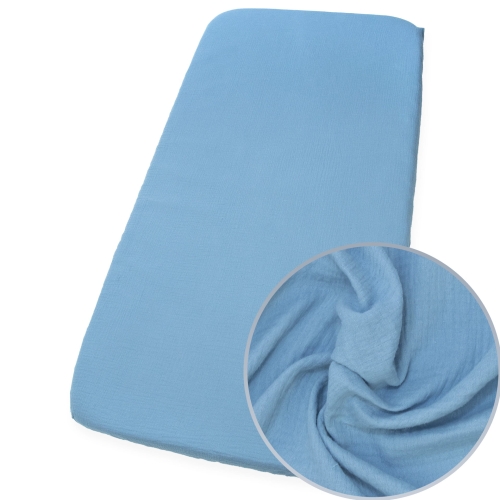 Prześcieradło 76x43 cm muślinowe Premium - Jeans