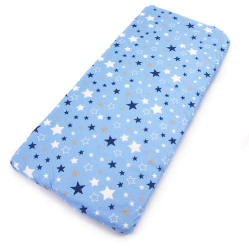 Prześcieradło 76 x 43 cm bawełniane - Blue stars