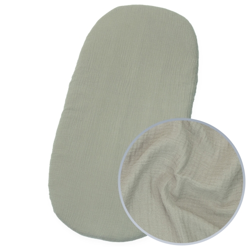 Prześcieradło muślinowe do gondoli Premium - Latte