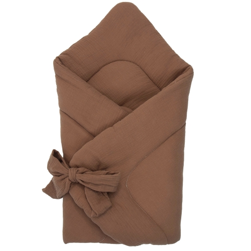 Rożek Muślinowy Premium  - Mocha Mousse