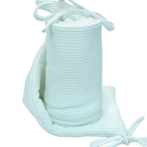 Ochraniacz na łóżeczko wafel - White