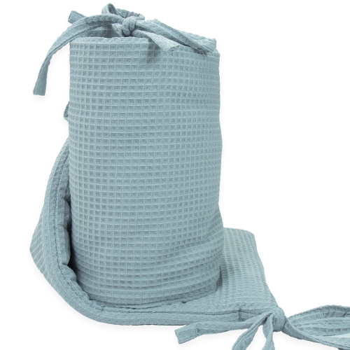 Ochraniacz na łóżeczko wafel - Silver