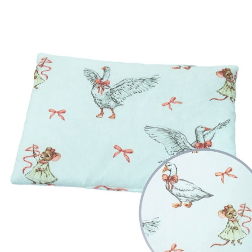 Poszewka 25x35 cm - Tańczące gąski białe