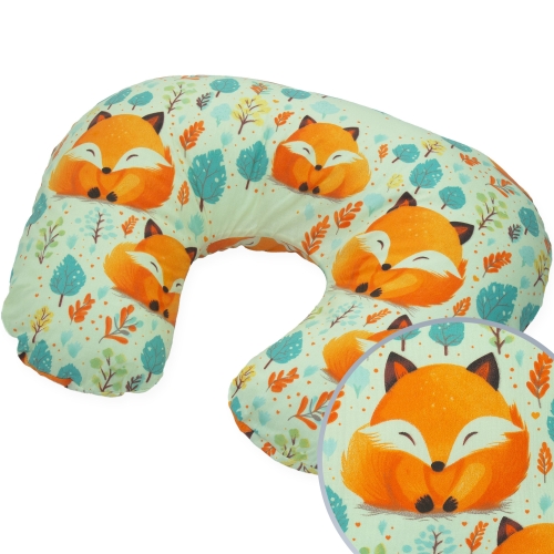 Poszewka na poduszkę fasolkę - Rudy lisek