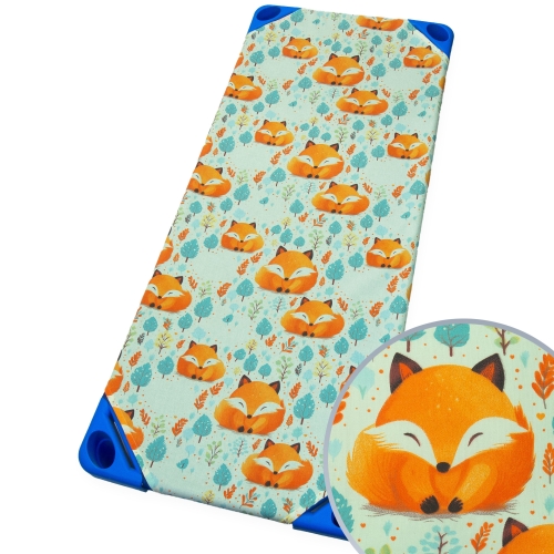 Prześcieradło na leżak przedszkolny 140 x 60 - Rudy lisek