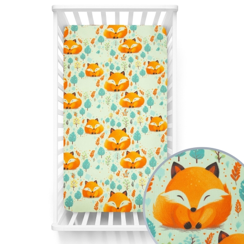 Prześcieradło 120 x 60 - Rudy lisek