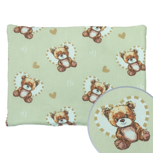 Poszewka 25x35 cm - Miś serce latte