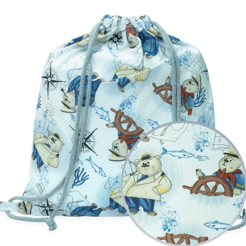 Plecak / Worek bawełniany - Marynarze