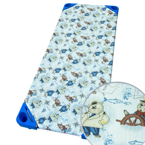 Prześcieradło na leżak przedszkolny 140 x 60 - Marynarze