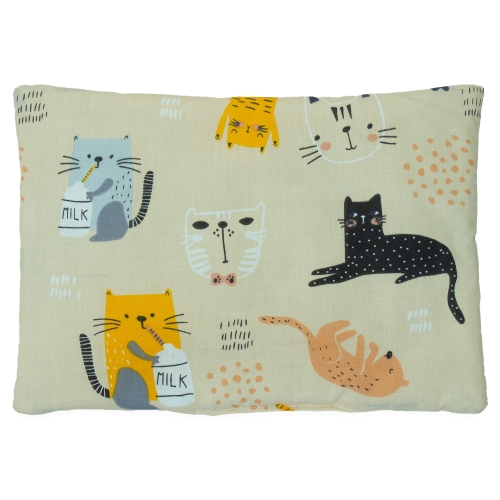 Poduszka + poszewka 25x35 - Kotki z mlekiem beżowe