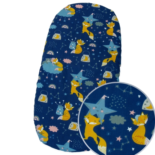 Prześcieradło do gondoli 80 x 38 cm - Liski w kosmosie