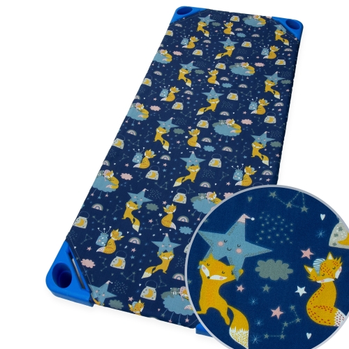 Prześcieradło na leżak przedszkolny 140 x 60 - Liski w kosmosie