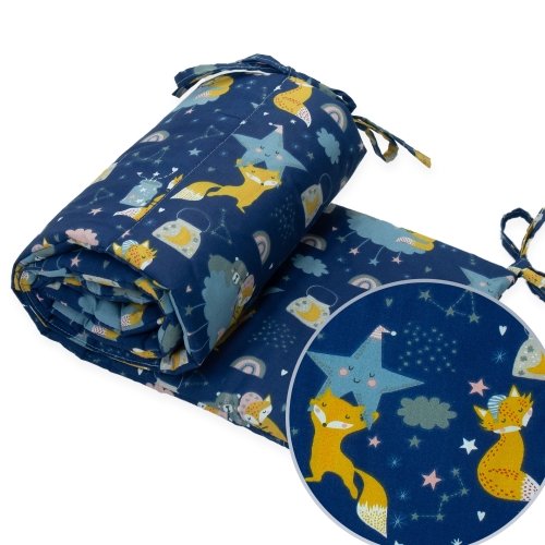 Ochraniacz na łóżeczko - Liski w kosmosie