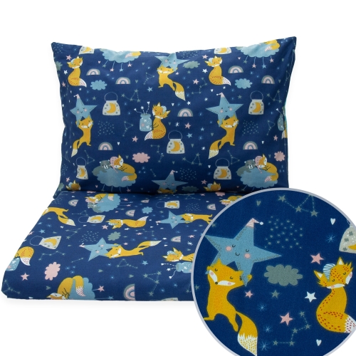 Pościel 100 x 160 cm  - Liski w kosmosie